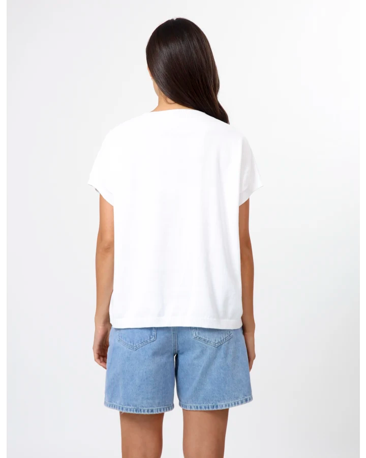 STELLA & GEMMA LILY TOP - WHITE