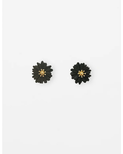 STELLA & GEMMA EARRING - MINI DAISY - BLACK