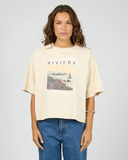SILENT THEORY SIGHT SEE RELAXED TEE - CHALK