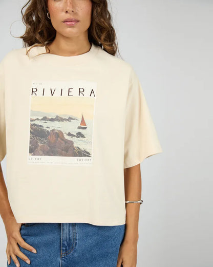 SILENT THEORY SIGHT SEE RELAXED TEE - CHALK
