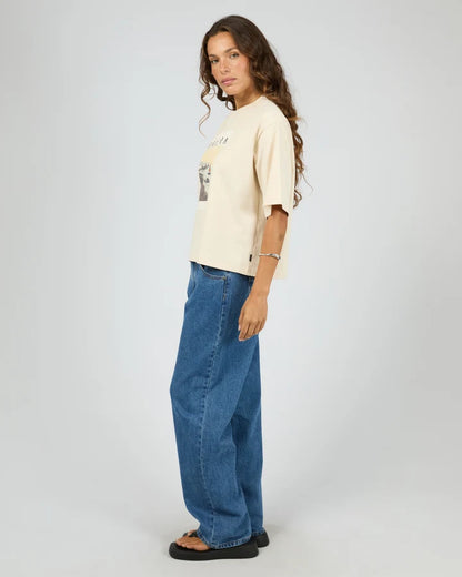 SILENT THEORY SIGHT SEE RELAXED TEE - CHALK