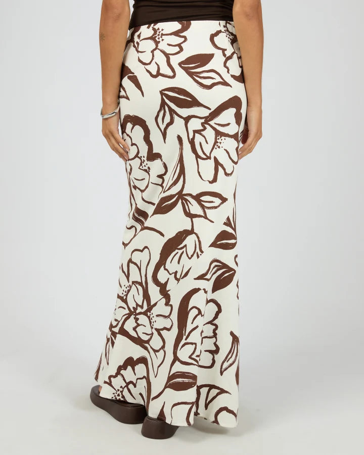 SILENT THEORY LUCIA MAXI SKIRT - VINTAGE WHITE