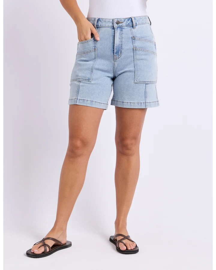FOXWOOD BALMY SHORT - PALE BLUE WASH