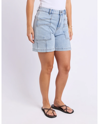FOXWOOD BALMY SHORT - PALE BLUE WASH