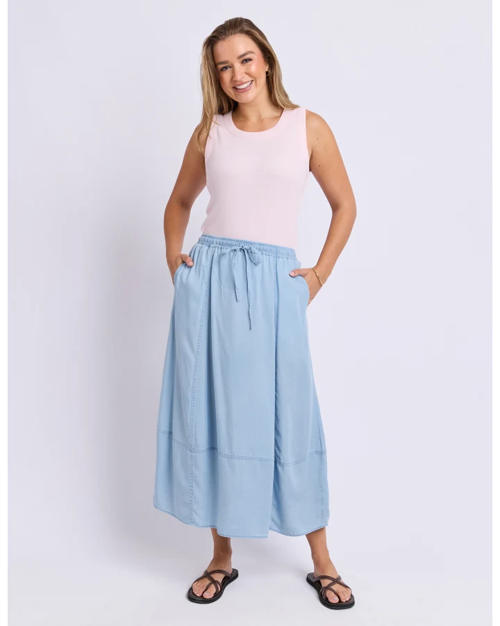 FOXWOOD FRESCO SKIRT - LIGHT BLUE