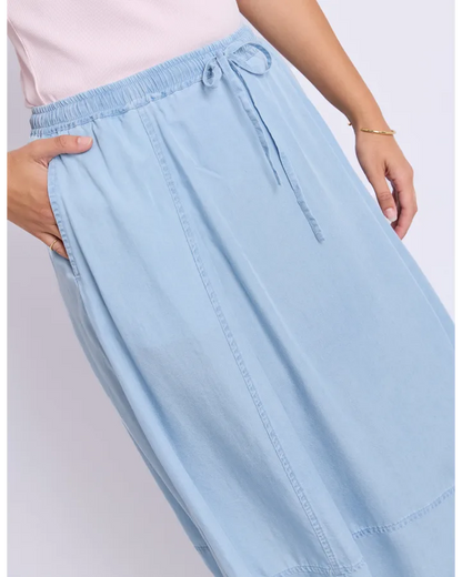 FOXWOOD FRESCO SKIRT - LIGHT BLUE