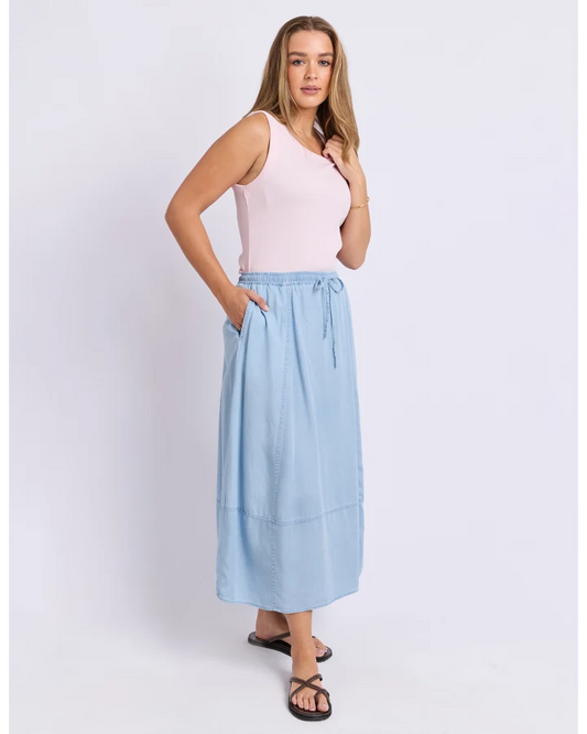 FOXWOOD FRESCO SKIRT - LIGHT BLUE