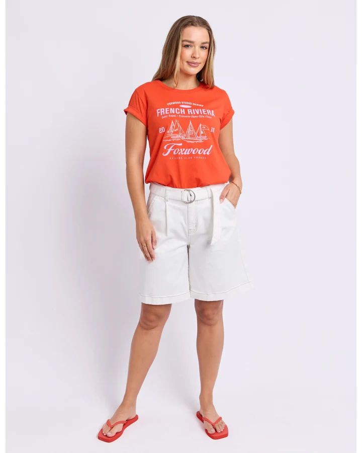 FOXWOOD SAILING CLUB TEE - GRENADINE