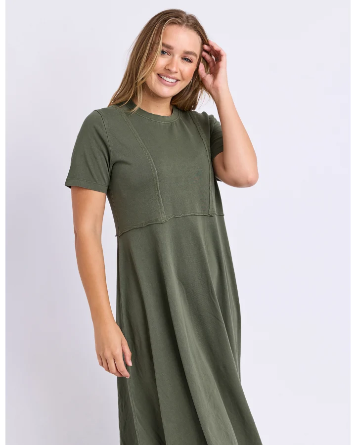 FOXWOOD EVA MIDI DRESS - KHAKI