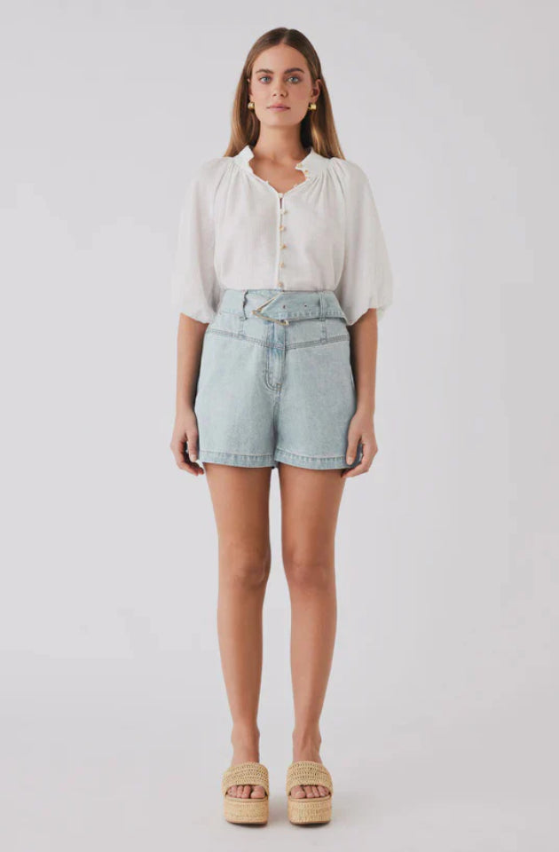 ESMAEE ISLAND BLOUSE - WHITE - 16983.5919