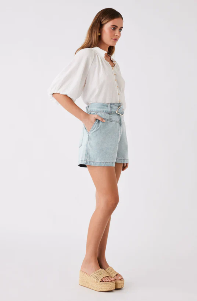 ESMAEE ISLAND BLOUSE - WHITE - 16983.5919