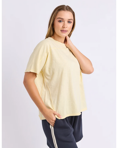 FOXWOOD RETREAT TEE - BUTTER CREAM