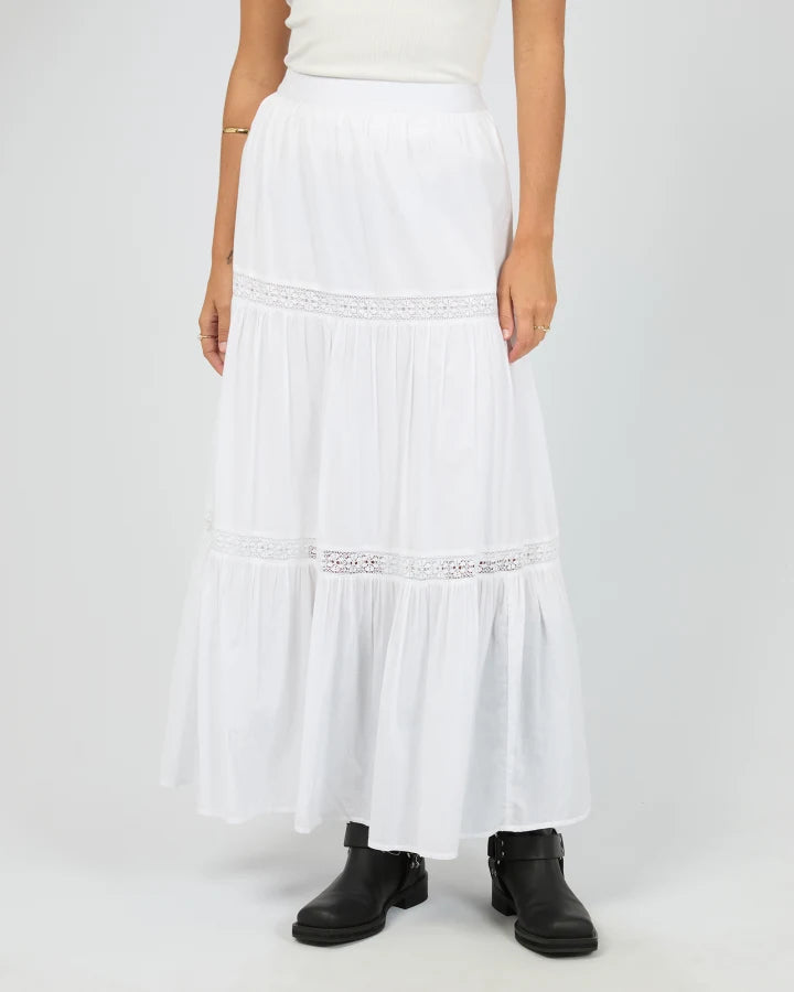 ALL ABOUT EVE LUMI MAXI SKIRT - WHITE