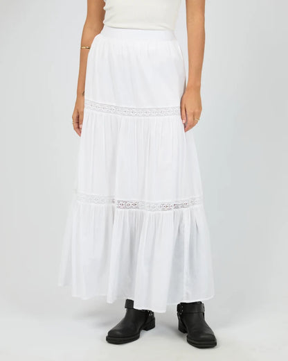 ALL ABOUT EVE LUMI MAXI SKIRT - WHITE