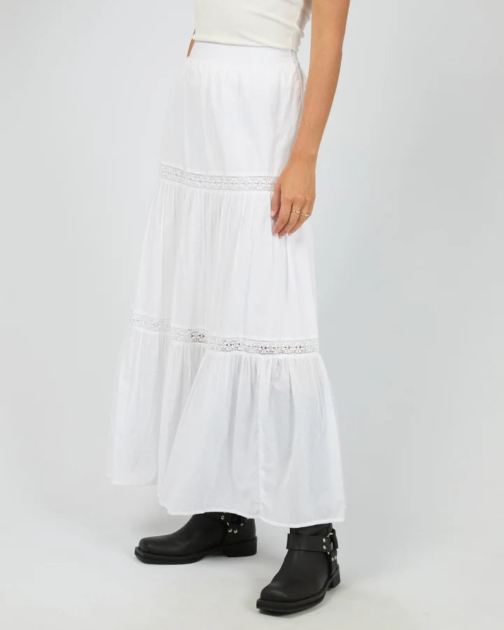 ALL ABOUT EVE LUMI MAXI SKIRT - WHITE