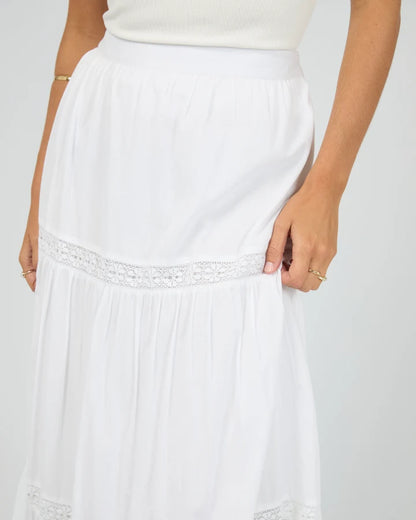 ALL ABOUT EVE LUMI MAXI SKIRT - WHITE