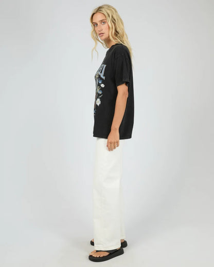 ALL ABOUT EVE BLUEBELL SPRINGS RELAXED TEE - WASHED BLACK