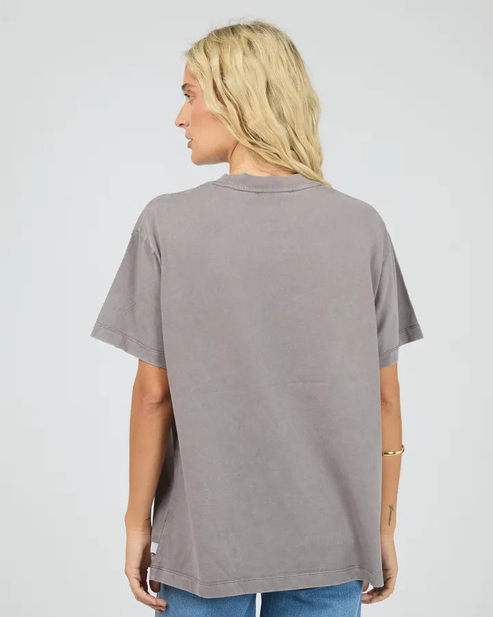 ALL ABOUT EVE PROVENCE RELAXED TEE - CHARCOAL