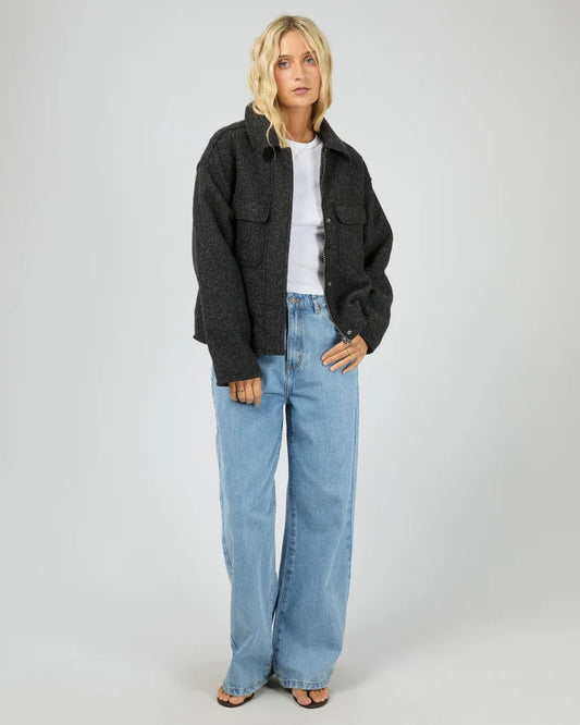 ALL ABOUT EVE LANE JACKET - WASHED BLACK
