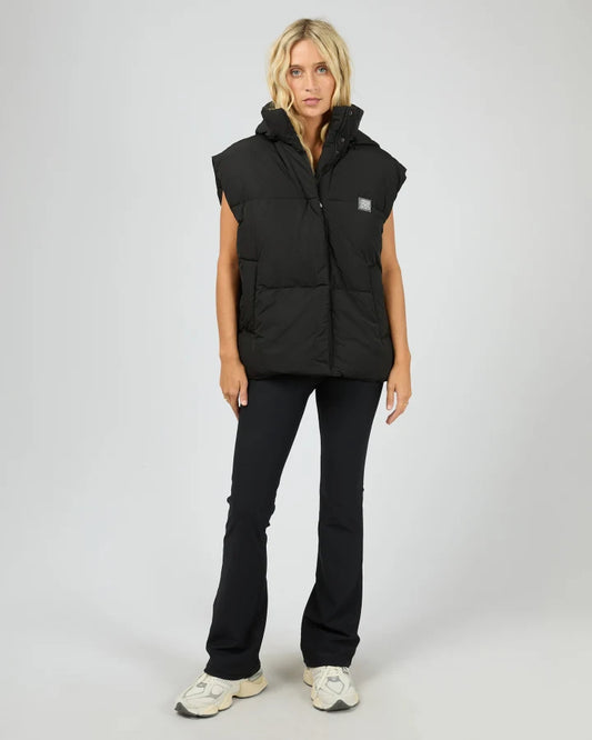 ALL ABOUT EVE ELEVATE PUFFER VEST - BLACK