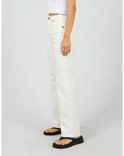 ALL ABOUT EVE JACQUI WIDE LEG PETITE JEANS - VINTAGE WHITE