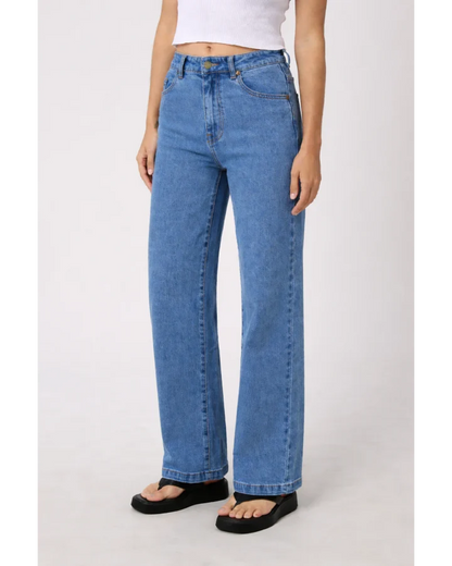 ALL ABOUT EVE JACQUI WIDE LEG PETITE JEANS -  LIGHT BLUE