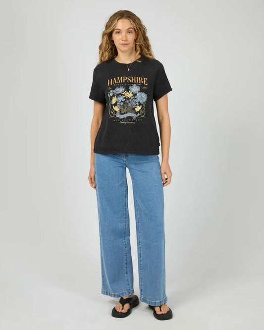 ALL ABOUT EVE HAMPSHIRE REGULAR TEE - WASHED BLACK