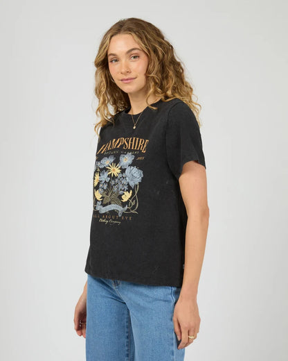 ALL ABOUT EVE HAMPSHIRE REGULAR TEE - WASHED BLACK