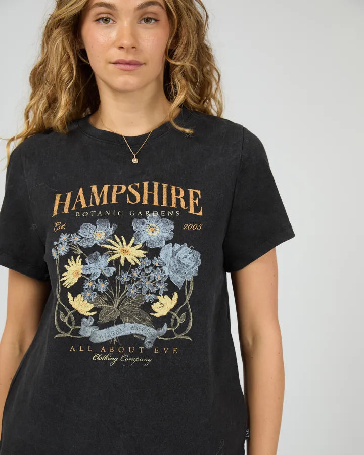 ALL ABOUT EVE HAMPSHIRE REGULAR TEE - WASHED BLACK