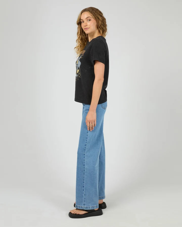 ALL ABOUT EVE HAMPSHIRE REGULAR TEE - WASHED BLACK