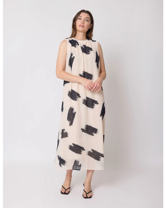 STELLA & GEMMA GOLDIE DRESS - BRUSHSTROKE