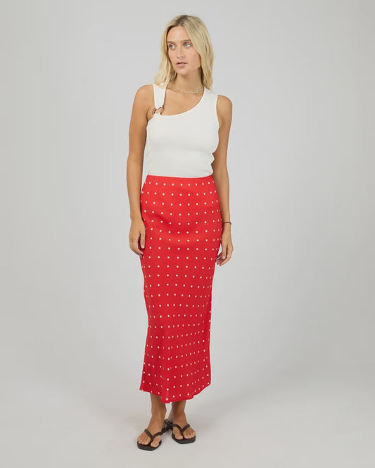 ALL ABOUT EVE RUMI MAXI SKIRT - RED