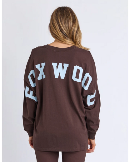 FOXWOOD INTERVAL LONG SLEEVE - COFFEE / LIGHT BLUE