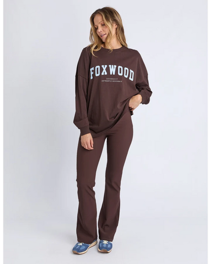 FOXWOOD INTERVAL LONG SLEEVE - COFFEE / LIGHT BLUE