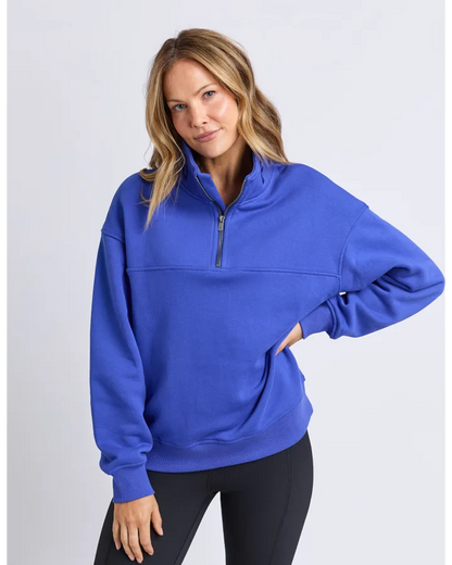 FOXWOOD COLLEGE ZIP CREW - DAZZLING BLUE