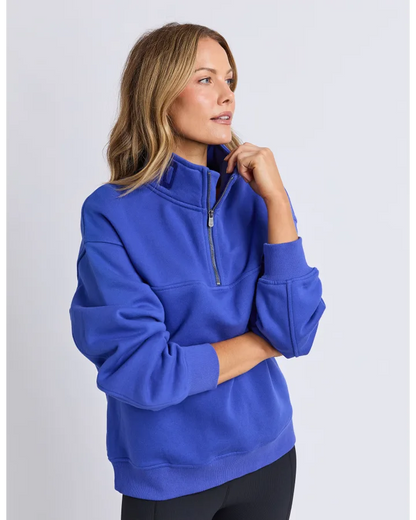 FOXWOOD COLLEGE ZIP CREW - DAZZLING BLUE