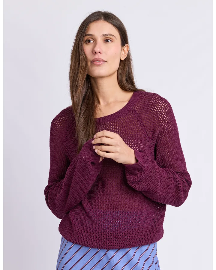 FOXWOOD REMY KNIT - PLUM