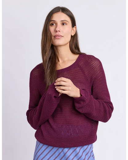 FOXWOOD REMY KNIT - PLUM