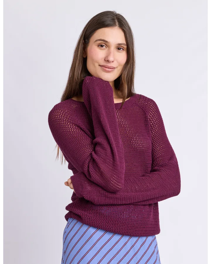 FOXWOOD REMY KNIT - PLUM