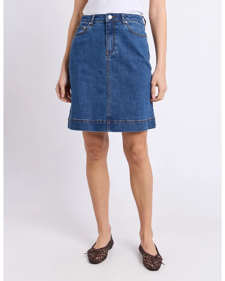 FOXWOOD BOWER SKIRT - MID BLUE