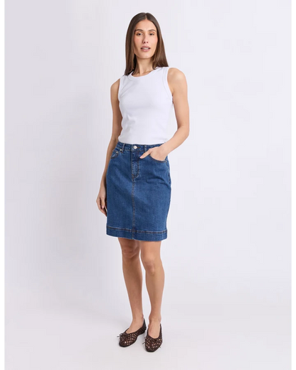 FOXWOOD BOWER SKIRT - MID BLUE