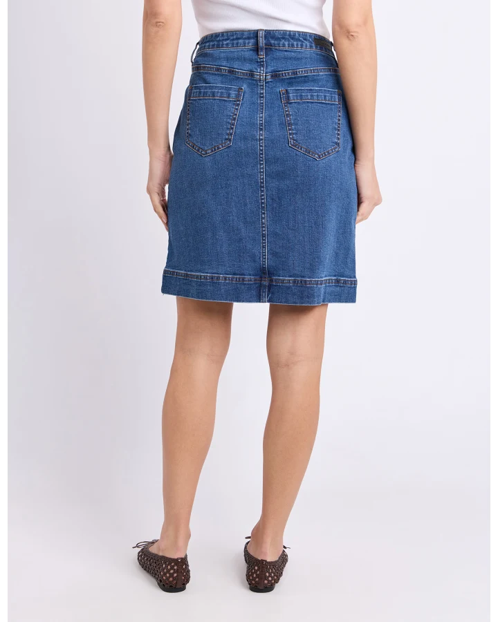 FOXWOOD BOWER SKIRT - MID BLUE