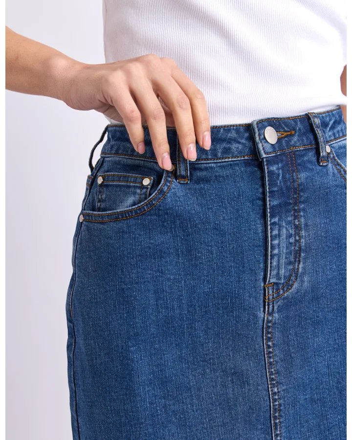 FOXWOOD BOWER SKIRT - MID BLUE