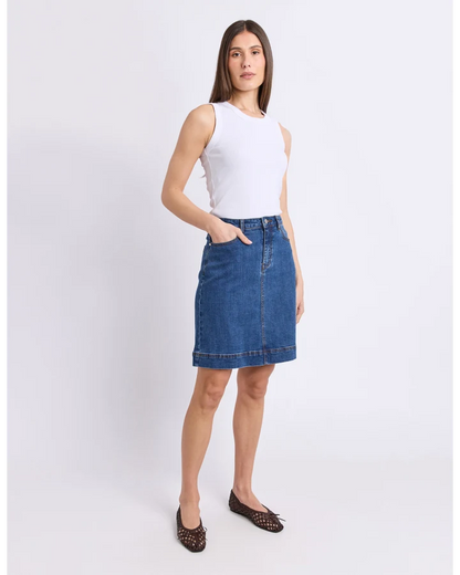 FOXWOOD BOWER SKIRT - MID BLUE