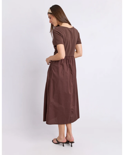 FOXWOOD ELLA DRESS - CHOCOLATE