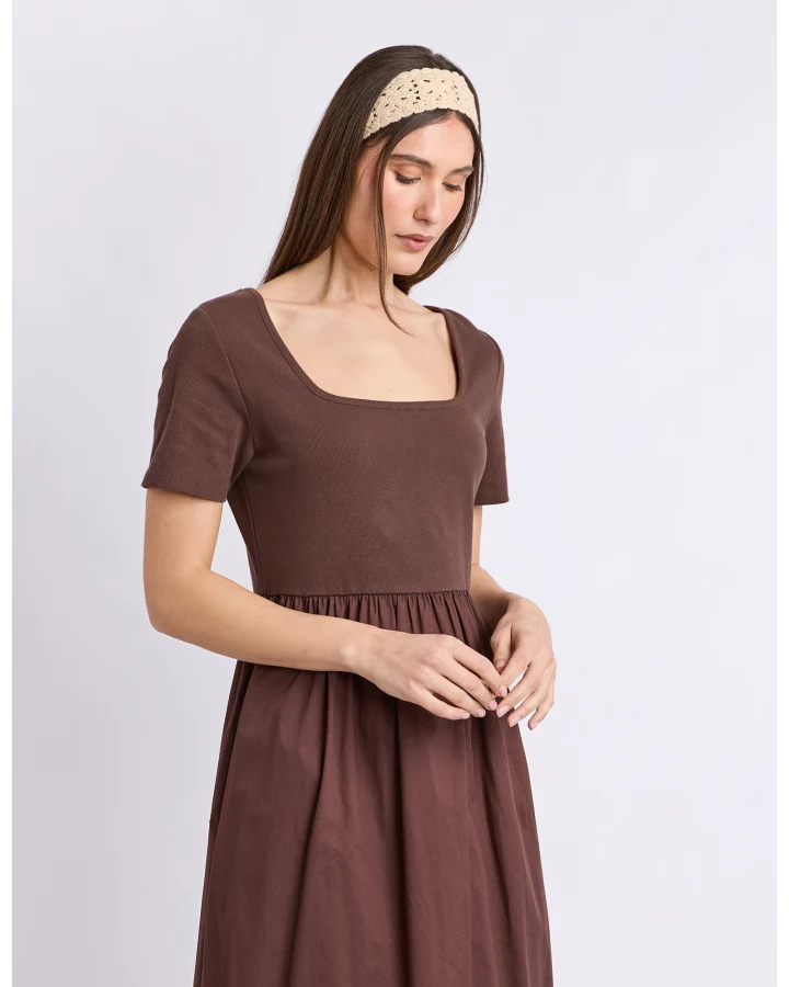 FOXWOOD ELLA DRESS - CHOCOLATE