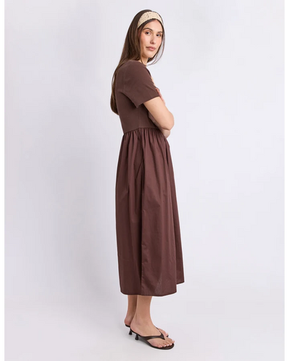 FOXWOOD ELLA DRESS - CHOCOLATE