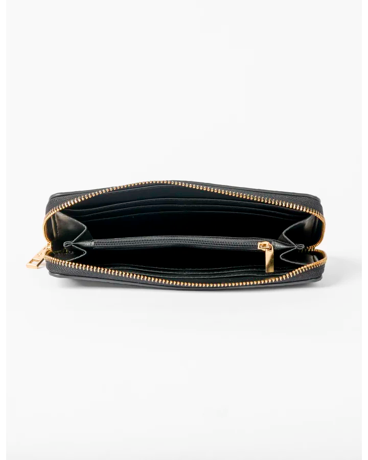 STELLA & GEMMA FINNEY WALLET - BLACK WEAVE