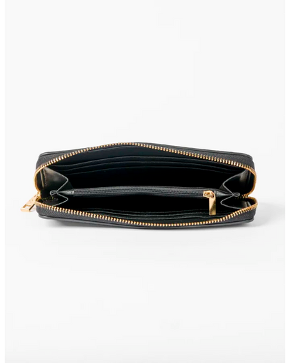 STELLA & GEMMA FINNEY WALLET - BLACK WEAVE