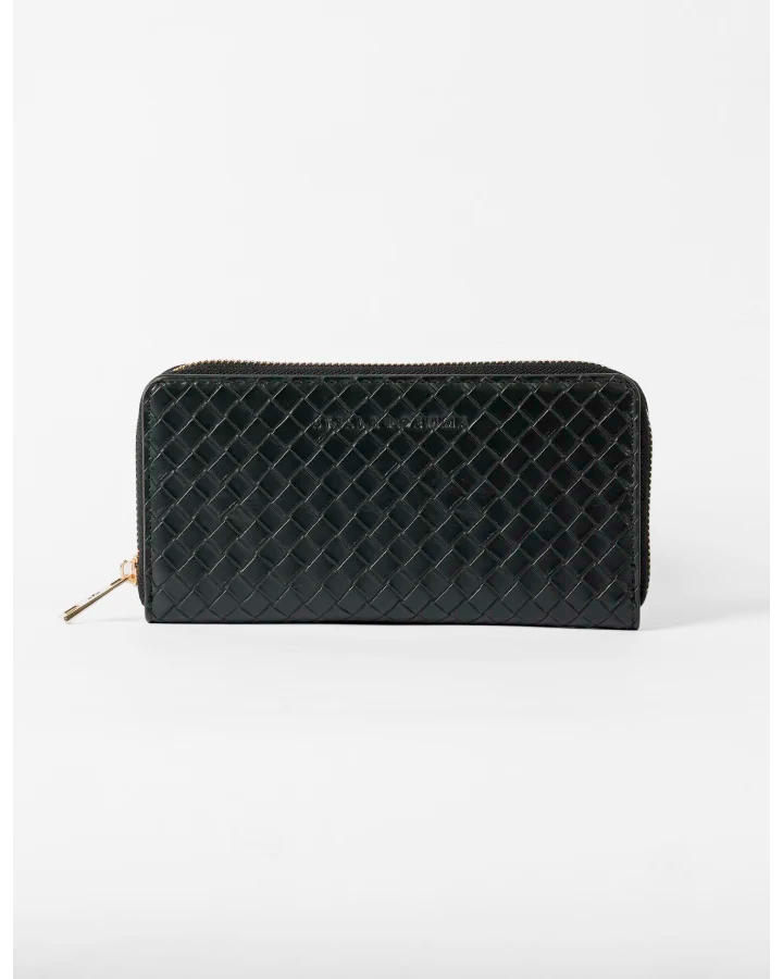 STELLA & GEMMA FINNEY WALLET - BLACK WEAVE